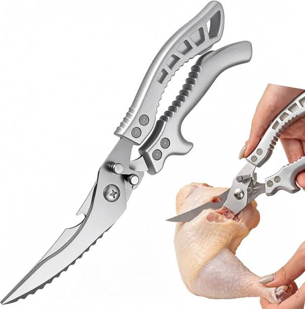 homken Heavy Duty kitchen Scissor for Meat Fish Chicken Bones Vegetables Stainless Steel All-Purpose Scissor
