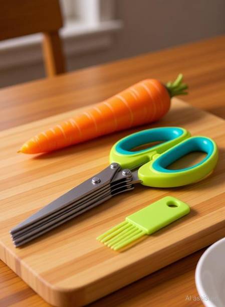 CELEVO 5 blade kitchen scissors Stainless Steel, Plastic All-Purpose Scissor