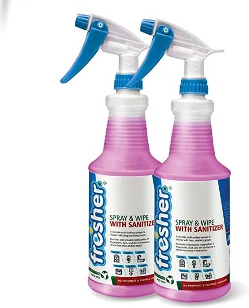 Fresher Spray and Wipe with Sanitizer Multi surface cleaner Kitchen Cleaner