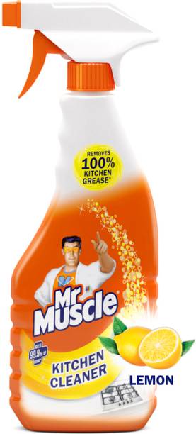 Mr.Muscle Spray,Lemon,Removes 100% Kitchen Grease Kitchen Cleaner
