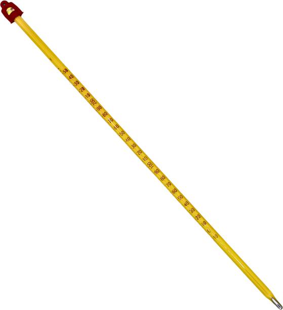 THE LABWORLD Mercury thermometer -10 to 110 degrees celsius 300mm for laboratory industrial and household temperature measurement of liquids and chemicals with plastic case Thermometer with Fork Kitchen Thermometer