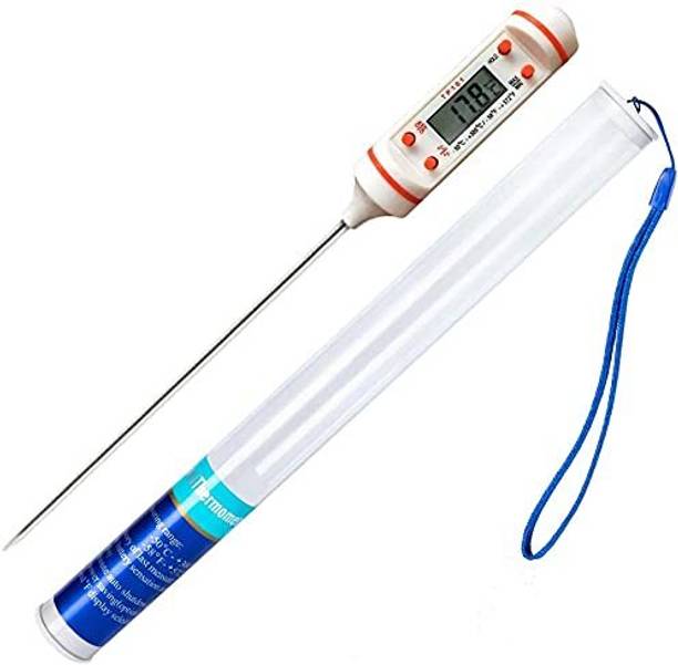 truecart care Portable Stainless Steel Probe Cooking Thermometer Baking Temperature (white) Thermometer with Fork Kitchen Thermometer