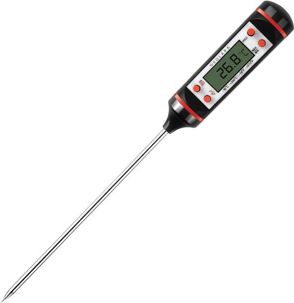 Solara Digital Food Thermometer for cooking, auto shut-off Thermometer, LCD Display, Thermometer with Fork Kitchen Thermometer