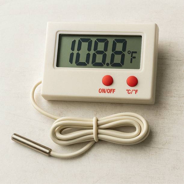 Heav Styles LCD Digital Fish Tank Thermometer – Hygro-Temp Sensor for Water & Aquariums Instant Read Thermocouple Kitchen Thermometer