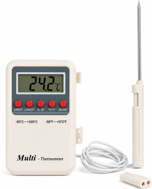 TechnoQuery Multi-Stem Thremometer Thermometer with Fork Kitchen Thermometer
