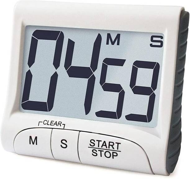 FLIPXEN Digital Kitchen Timer - 3" Large Display, Stopwatch Loud Alarm Magnetic Back Digital Kitchen Timer