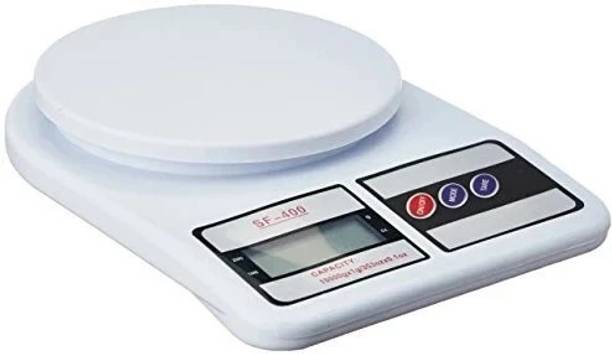 SHOPEXNOW 1gm to 10kg Electronic Weighing Scale (White) Digital Kitchen Timer