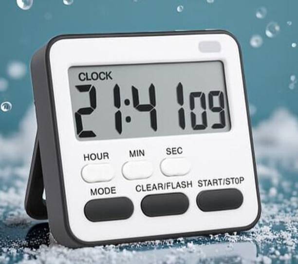 Meelarck Digital Kitchen Timer | Loud Alarm | Clock & Stopwatch | Water-Resistant Design Digital Kitchen Timer