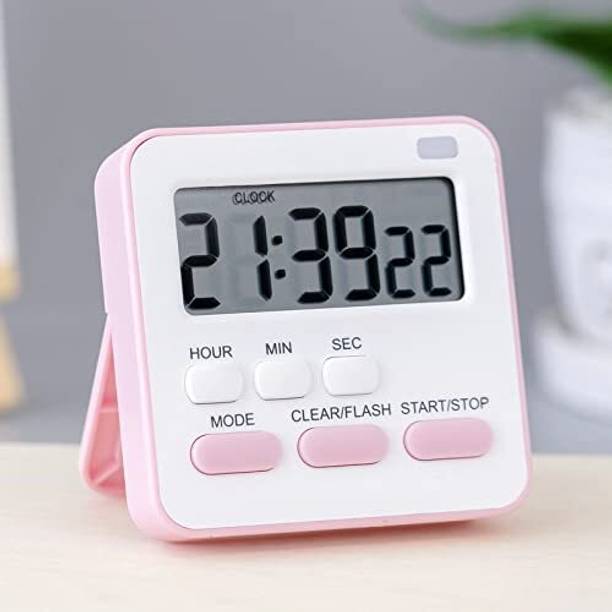 Wolpin Digital Pink Clock