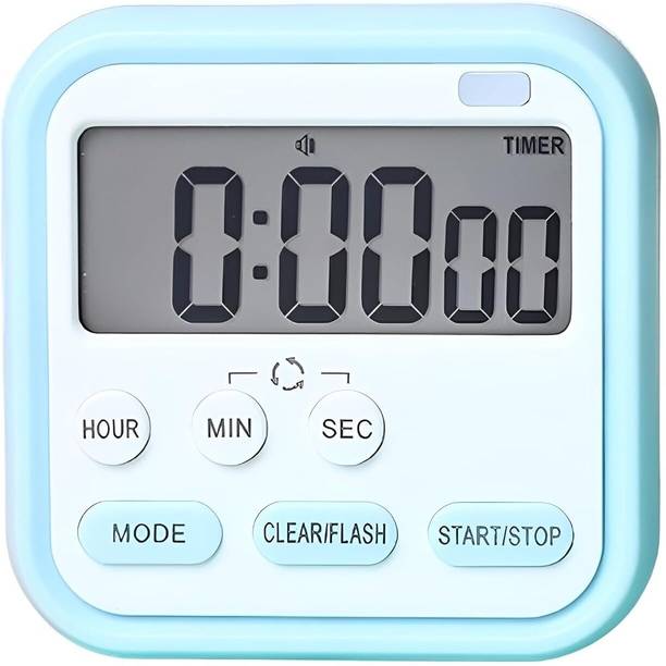 Krusan Magnetic Timer Count-Down & Stopwatch, with Large LCD Display and Loud Alarm Digital Kitchen Timer
