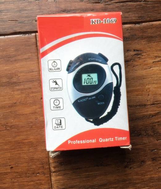 GoodsBazaar KADIO LCD Chronograph Digital Timer Stopwatch Sport Counter Odometer Watch Alarm Digital Kitchen Timer