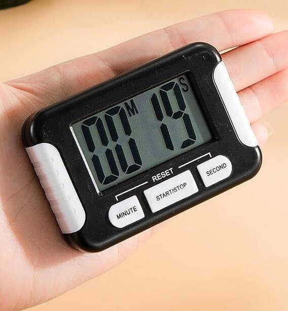 Wolpin Digital Kitchen Timer & Stopwatch, Countdown Large Digits, Loud Alarm Digital Kitchen Timer