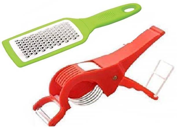 winger Combo of Cheese Grater and Multi Vegetable Cutter with Peeler Kitchen Tool Set