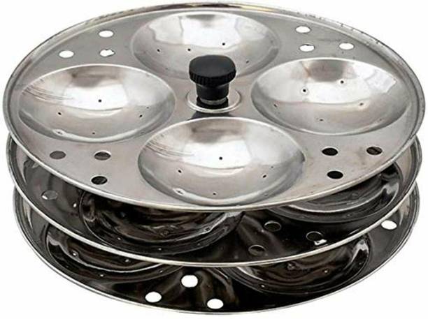 BLLUEX Stainless Steel Idly Stand - 3 Plates Induction Idli Maker