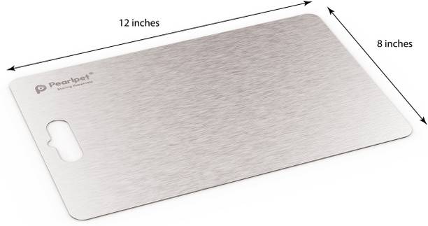 पर्ल पेट ChoppingBoard-Medium-1pc Stainless Steel Chopping Board for Kitchen, Medium (31cm x 21cm) सिल्वर रसोई उपकरण सेट