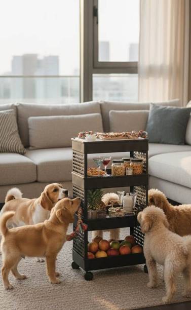 Homitech Plastic Kitchen Trolley