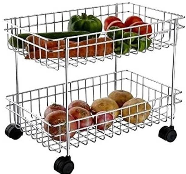 Nageshwar Steel Stainless Steel Kitchen Trolley