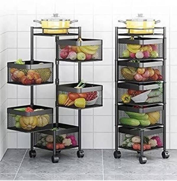ICONPLUS 5 layer trolley Steel Kitchen Trolley