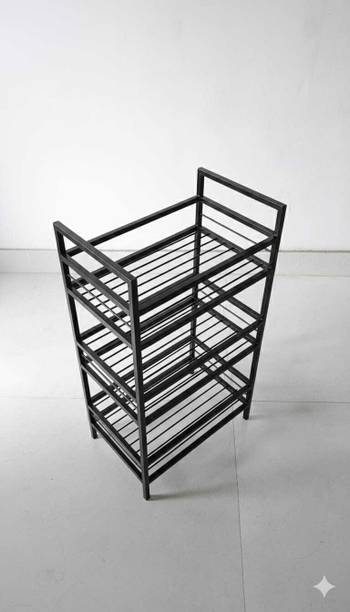 Hs Retail 3 Tier Storage Rack|Vegetable&Fruit Rack|Multipurpose Trolly for Storage Iron Kitchen Trolley