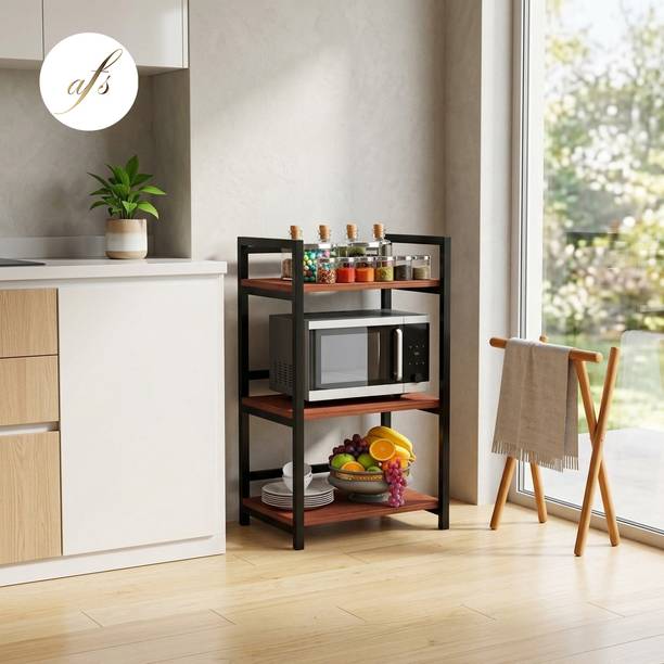 AFS Iron, Wooden Kitchen Trolley