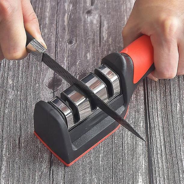 9Up Knife Sharpener 3 Stage Knife Sharpening Tool For Dull Steel Easy Ceramic Knives Knife Sharpening Steel