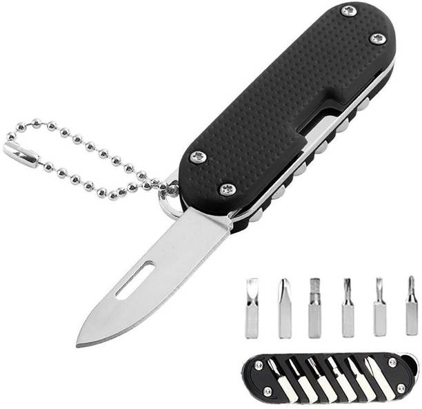 SEASPIRIT 6-Bit Pocket Cutter Screwdriver Multipurpose Cutting Tool 4 Multi-utility Knife
