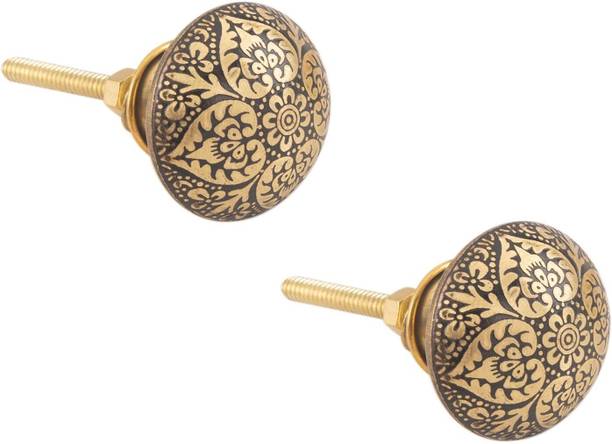 ATOM KB-BK-BEETAL Cupboard Knob Brass Cabinet/Drawer Handle