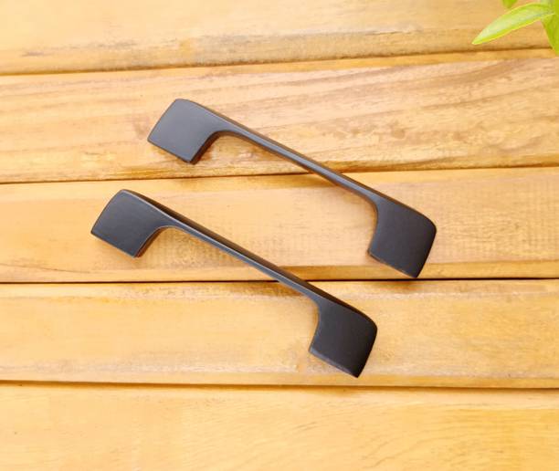Mix & Match Shop 5 Inch Heavy Duty Handle with Black Powder Coating for Cupboard, Almirah & Door Cast Iron Cabinet/Drawer Handle