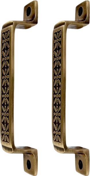 PRATEEK Antique Brass Door Handle 6" Cabinet Handle, Brass Cupboard Handle Brass Cabinet/Drawer Handle