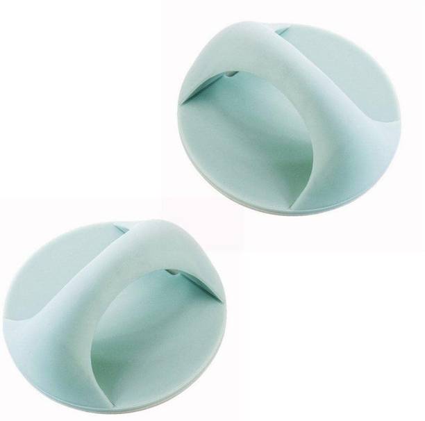 Vuvea 2 Count Round Self-Stick Instant Cabinet Drawer Handle Helper Kitchen Cabinet Plastic Door Handle