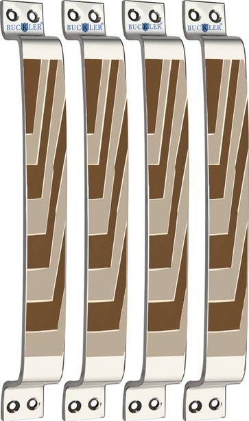 BUCKLER Door Handle| Cabinet| Window| Wardrobe|Drawer handles Laser Print Design-12 Inch Stainless Steel Door Handle