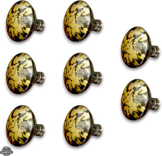 Sun Shield Drawer Knob Handle Mushroom Black Antique 1.25 Inch Set of 8 Pcs Stainless Steel Cabinet/Drawer Handle