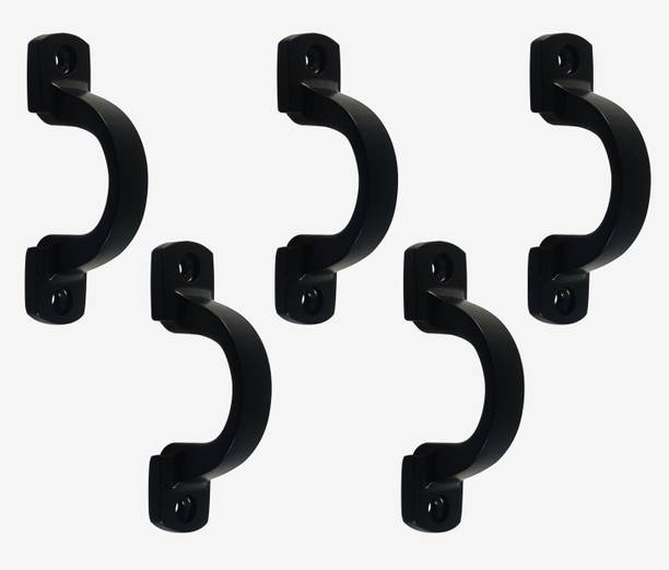 Mix & Match D-Style Drawer cupboard Wardrobe Pull Push (DH03-03-BLK-105) Cast Iron Cabinet/Drawer Handle
