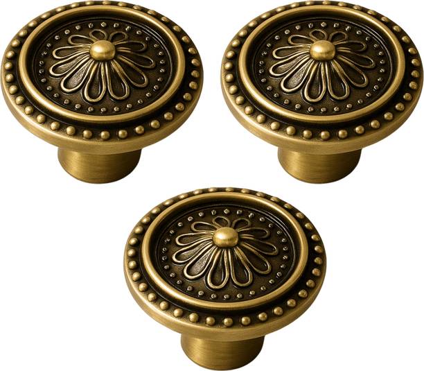 Krishna Priya Knobs for Drawer & Cabinets knobs Set Zinc Cabinet/Drawer Handle
