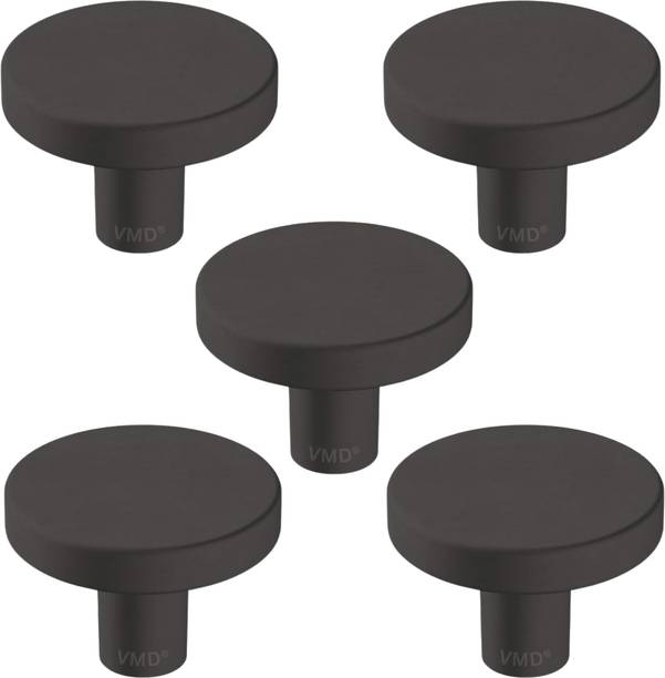 Vmd RO. Black COIN KNOB/ DRAWER/ CUPBOARD Pulls for Kitchen, Dressers and Closets Stainless Steel Cabinet/Drawer Handle
