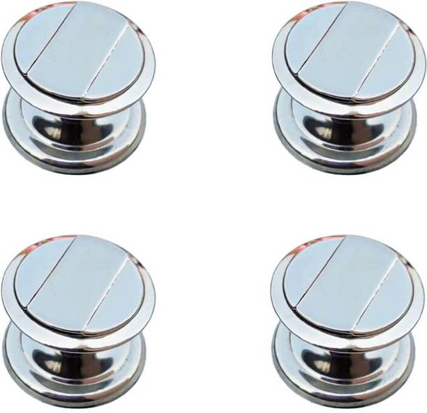 Rawk Stainless Steel Starmat Knob for Drawers,Cabinets,Drawer Pulls(Silver,Pack of 4) Stainless Steel Cabinet/Drawer Handle