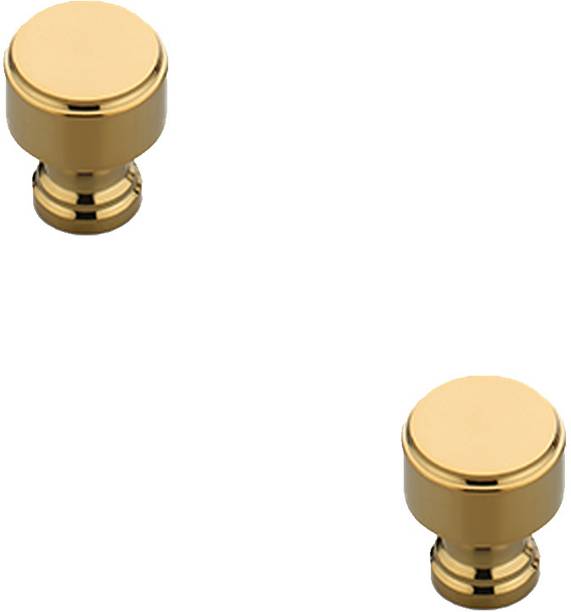 fittingo Luxury Pvd Gold Round Drawer Knob for Cabinet, Cupboard & Furniture Stainless Steel Cabinet/Drawer Handle