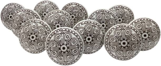 Amoorcart Vintage Knobs For Kids & Kitchen Cupboards, Wardrobes, Almirahs, Dressers Ceramic Cabinet/Drawer Handle