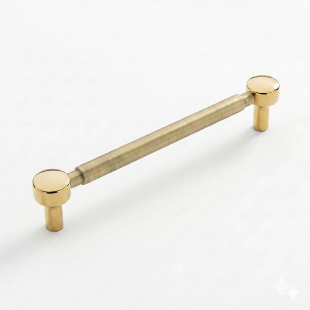 Midhan Lecro Cabinet Handle 9 Inch Gold | 224mm Wardrobe Handle | Cupboard Handle Stainless Steel Cabinet/Drawer Handle