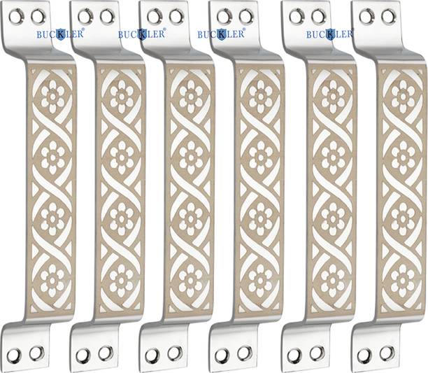 BUCKLER Door Handle| Cabinet| Window| Wardrobe|Drawer handles Laser Print Design-6 Inch Stainless Steel Cabinet/Drawer Handle