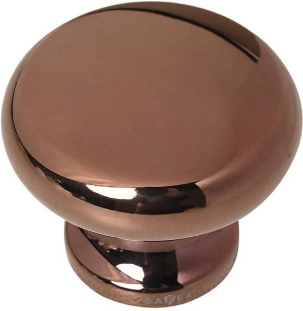 Safex Zinc Knob for Kitchen, Cupboard, Drawer Cabinet |PVD Rose Gold | 38Mm Zinc Cabinet/Drawer Handle