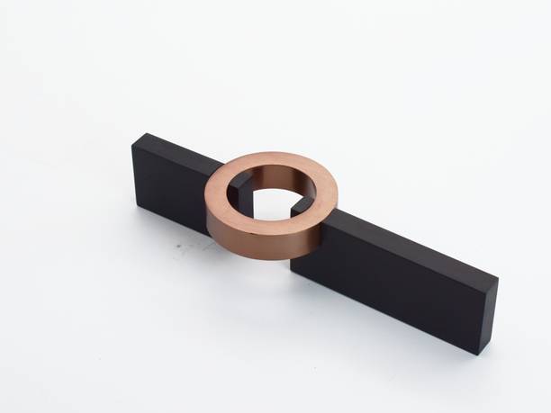 Rab (Code:- Hand 02, Size:-6", Finish:-Black Rose Gold) Zinc Cabinet/Drawer Handle