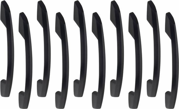 ATOM 4 Inches CH-545 Wardrobe Push Bar Black matt finish Zinc Cabinet/Drawer Handle