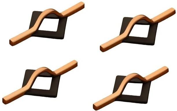 HARMONUS Knobs for Drawer & Cabinets Set Knob, Rose Gold - Black Wardrobe Kitchen Door Zinc Door Handle