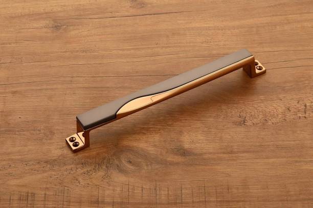 HARMONUS Kitchen Cabinet Door Pull Handle Rose Gold - Black Satin Finish 192 MM (8 Inch) Zinc Cabinet/Drawer Handle
