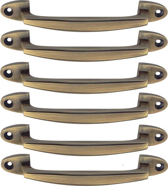 Mix & Match 6 inch Pull Handle for Wardrobe & Cupboard Brass Antique Finish Cast Iron Cabinet/Drawer Handle