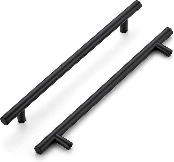 Polco Polco Premium Matt Black Handle for Drawer and Cabinet Door 6 Inche Pack Of 6 Stainless Steel Cabinet/Drawer Handle