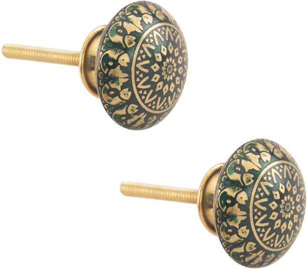 ATOM 1.5 Inch KB-BK-LAVENDER Multicolor Cupboard Knob Brass Cabinet/Drawer Handle