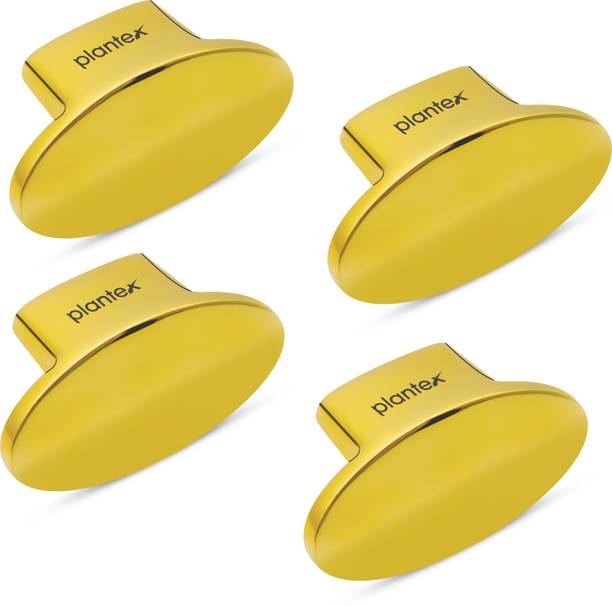 Plantex Small Drawer knobs for cupboard/Pull and Push handle knob for Kitchen door(Gold) Zinc Cabinet/Drawer Handle