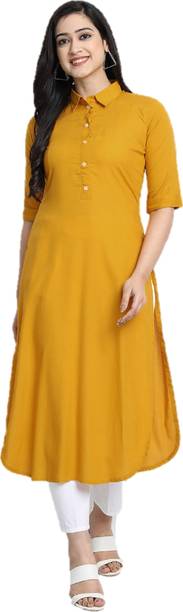 Solid Chanderi Kurti